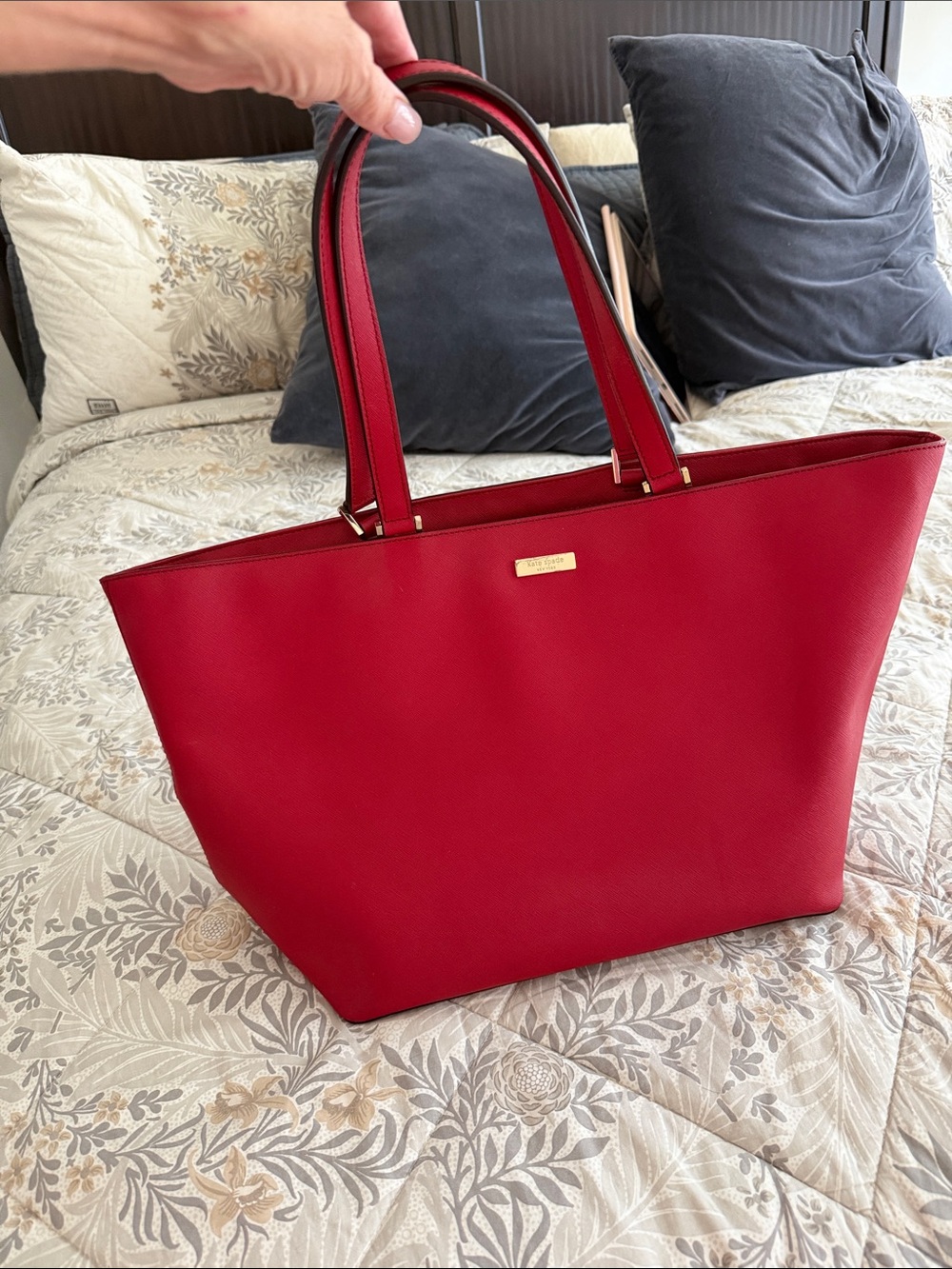 Kate Soade Red Structured Tote Bag - Women
